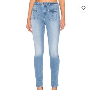 7 for All Mankind Braided Skinny in Light Hue